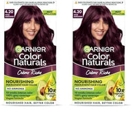 Garnier, Hair Colouring Creme, Long-lasting Colour, Smoothness & Shine, Color Naturals, Shade: 4.20 Wine Burgundy, 70ml + 60g (Pack of 2)