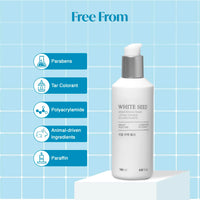 The Face Shop White Seed Brightening Face Toner with Niacinamide & Vitamin B | For Dark Spots, Dullness & Acne Scars| Suitable for Normal, Oily, Dry, Combination Skin | Sulphate & Paraben Free, 145ml