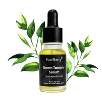 EcoBerry Neem Tamanu Anti Acne Serum for Oily & Acne Prone Skin, Blemishes, Moisturizing, Organic, Natural, Paraben Free, Preservative Free, Vegan