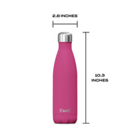 S'well Stainless Steel Water Bottle, 17oz, Azalea Pink, Triple Layered Vacuum Insulated Containers Keeps Drinks Cold for 36 Hours and Hot for 18, BPA Free, Perfect for On the Go 17 oz