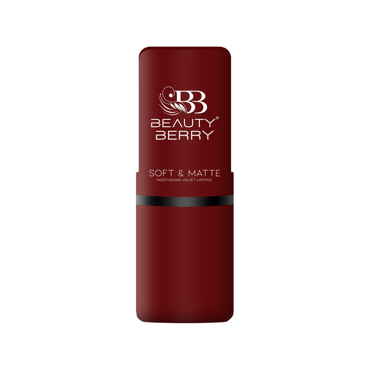 Beauty Berry Soft & Matte Lipstick | Moisturizing & Non Drying Formula with Velvet Matte Finish | Highly Pigmented and Lightweight Lipstick for Women (Wine Maroon, 4g)
