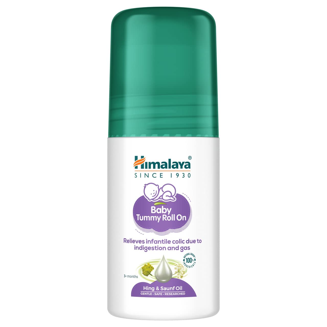 Himalaya Baby Tummy Roll on - 40ml & Himalaya Diaper Rash Cream,100gm