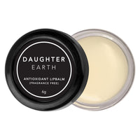 DAUGHTER EARTH Antioxidant Lip Balm | Vegan and Beeswax Free | Lip Care For Dry Chapped & Pigmented Lips | Fragrance Free Hydrating Natural Lip Mask | Soft Pink Moisturized Lips | 6 gm