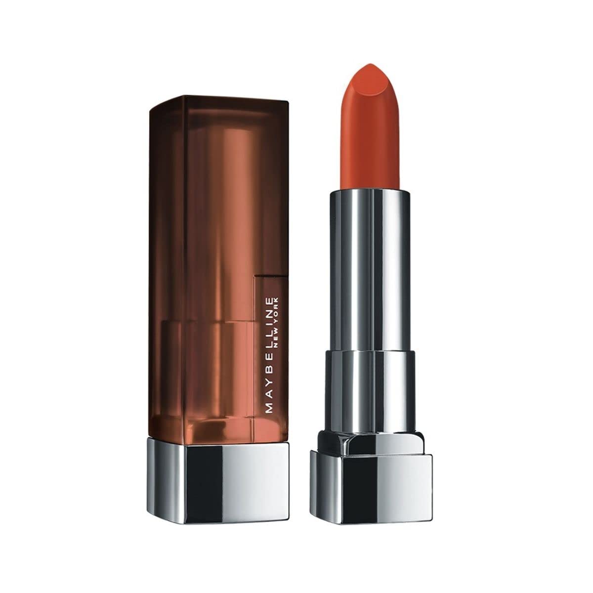 Maybelline New York Matte Lipstick - Intense Colour 674 Madison Red & Color Sensational Creamy 660 Touch of Spice, 3.9g