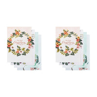 Dayspring - Happy Anniversary - 4 Design Assortment with Scripture - 12 Boxed Floral Cards and Envelopes (18561) (Pack of 2) 12 Count (Pack of 2)
