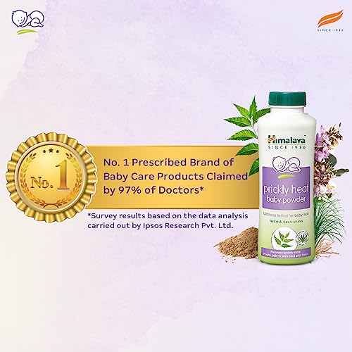 Himalaya Baby Prickly Heat Powder with Vetiver and Neem, Pack of 1 - 200g