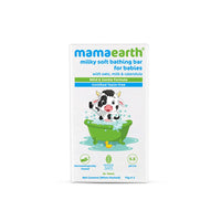Mamaearth Easy Tummy Roll On for Colic & Gas Relief with Hing & Fennel Oil 40ml & Milky Soft Bathing Bar – 75g x 2 & India's First Organic Bamboo Based Baby Wipes (Pack of 1)