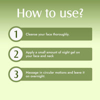 Aravi Organic Green Tea Night Gel Moisturizer - For Overnight Hydration - For Anti-Aging Oil Free Gel Moisturizer -For Men & Women - 50 gm