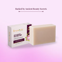 Imperiale Botanique Absolute Nourishing Silk Rose Soap | 125 GM | Luxurious Handcrafted Bathing Bar | Ashwagandha, Shea Butter, Silk Protein & Rose Extract | Deeply Moisturizing & Aromatic | For Smooth, Soft & Radiant Skin | Women & Men