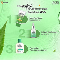 Lacto Calamine Neem Face Wash With Aloe Vera & Turmeric | 150ml | Niacinamide & Salicylic Acid Face Wash | Facewash Reduces Pimples, Purifies Skin & Oil Control | For All Skin Types