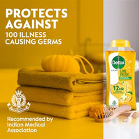 Dettol Body Wash and Shower Gel for Women and Men,Lime fresh, Refresh - 250ml | Soap-Free Bodywash | 12h Odour Protection