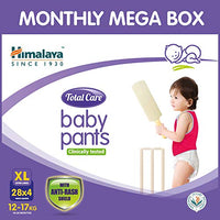 Himalaya Total Care Baby Pants Diapers , Monthly Mega Box , Extra Large (112 Count)