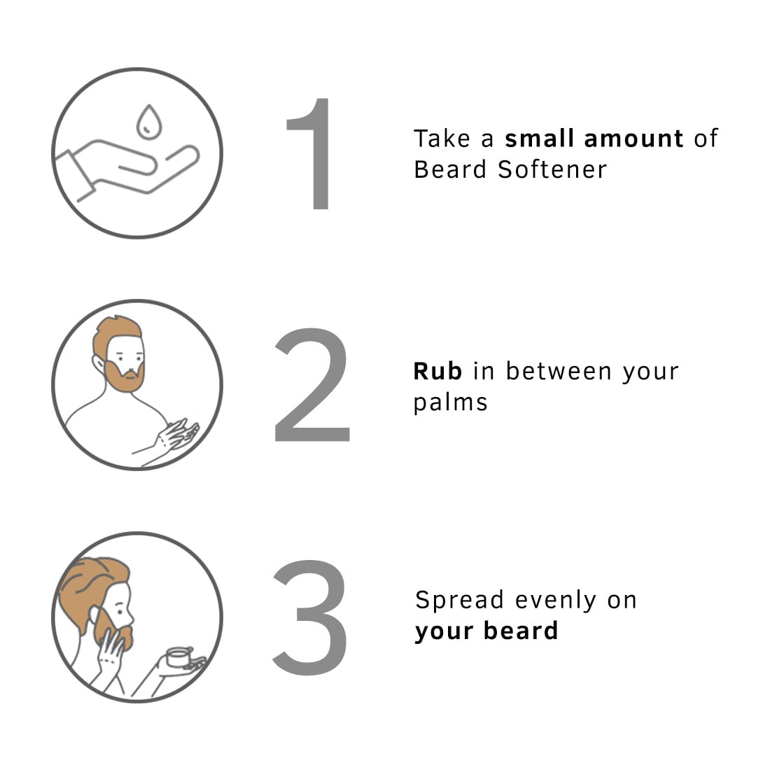 USTRAA Beard Softener Woody - 100g - Softens and nourishes your beard without Sulphates or Parabens, Long lasting moisturization and shine for a nourished, itch-free beard