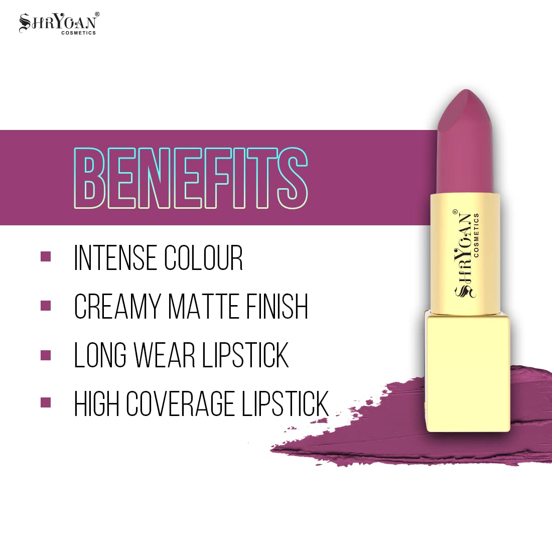 Shryoan Soft Touch Lipstick | Long Lasting, Soft Texture, Glossy Finish with Easy Glide & Waterproof and Smudge Proof Lipstick (3.8g) Shade 04