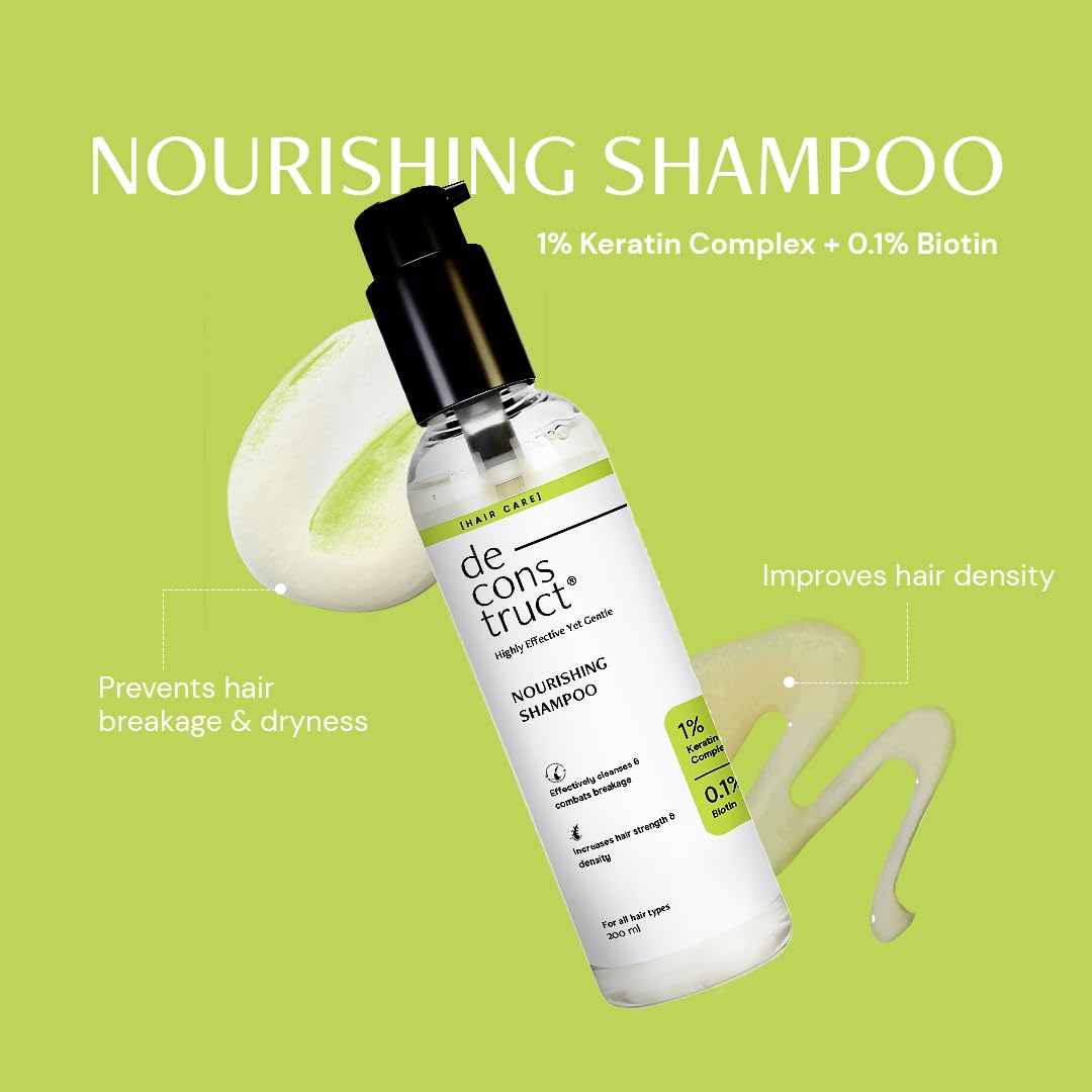 Deconstruct Hair Nourishing Range | Contains Hair Mask, Shampoo, and Conditioner | For Strong, Nourished & Frizz-free Hair | For Men & Women | 200ml + 200g