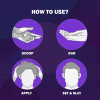 Set Wet Hair Wax For Men - Matte Wax, 60g | Matte Look, Strong Hold, Restylable Anytime, Easy Wash Off | No Paraben, No Sulphate, No Alcohol