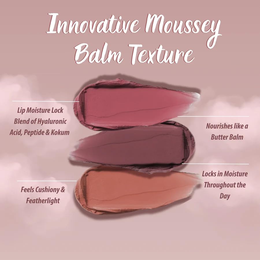 Lamior Cloud Blur Matte Stick | Combo of 3 | Ultra Blurring Mousse Stick | 14 Hrs Stay | Feels Like Balm | Hydrating & Lightweight | Enriched with Hyaluronic Acid, Peptides & Caffeine | Vegan