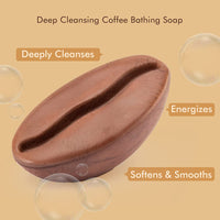 mcaffeine Pack Of 3 Coffee Bath Soaps | Deep Cleansing, Exfoliating & Moisturizing Summer And Winter Bathing Soaps Combo Pack | For Both Women And Men