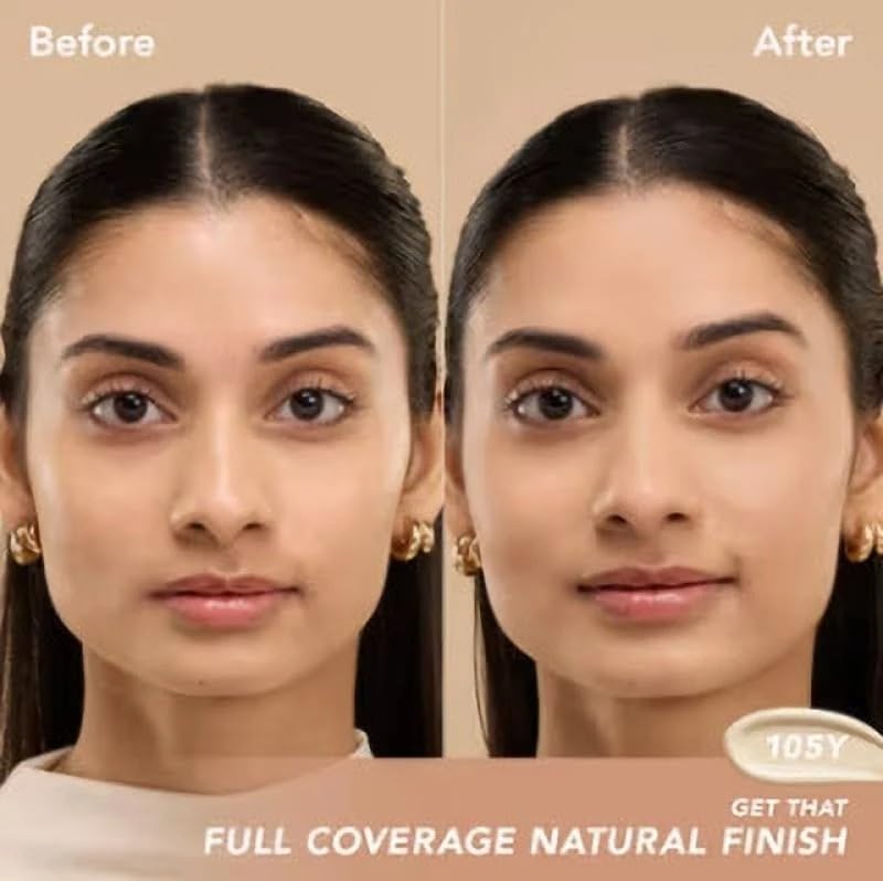 Soft Matte Full Coverage Foundation - 105Y Light