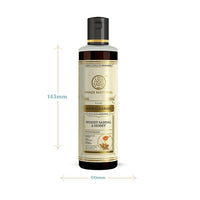 Khadi Natural Woody Sandal & Honey Hair Cleanser|Fights dandruff| Softens rough hair|SLS & Paraben Free |Suitable for all hair types|210 ml