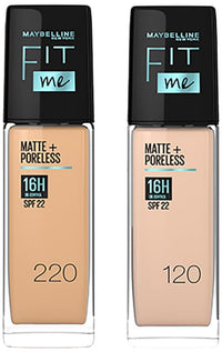 Maybelline New York Liquid Medium Coverage Matte Finish for normal to oily skin Foundation Classic Ivory, 30 ml & New York Liquid Foundation Natural Beige, 30 ml
