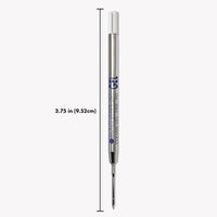 Capless Gel Ballpoint Refill to Fit Parker Ballpoint Pens, Fine Point, Blue Black, 2 per Pack (P422BB) Blue and Black