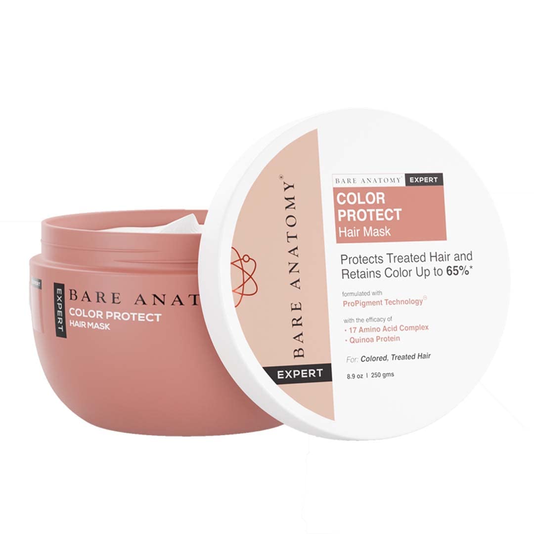 Bare Anatomy Colour Protect Hair Mask | Retains Colour Upto 8 Weeks | With Amino Acid Complex & Quinoa Protein for Coloured & Damaged Hair | For Dry & Frizzy Coloured Hair | For Women & Men | 250gm
