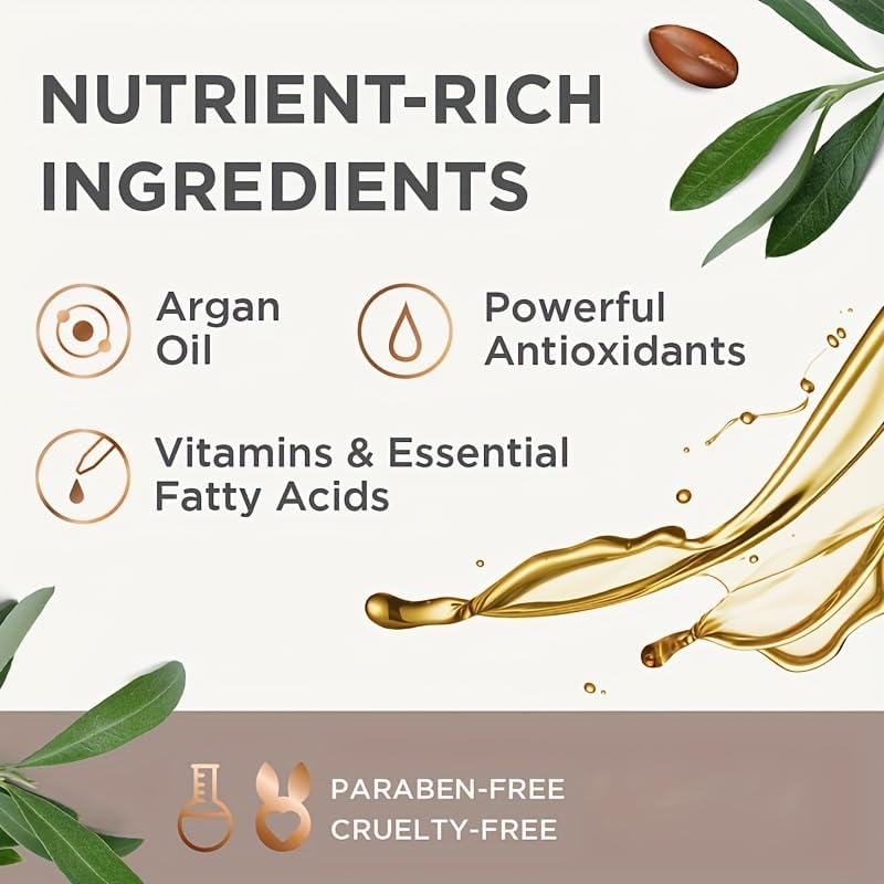 Argan Oil Curl Defining Cream – Moisturizing & Frizz Control, Sulfate & Paraben Free, For Wavy & Curly Hair, Increases Shine & Volume, Deep Hair Treatment, Unisex, 4.6 fl oz