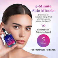 Viah Instant Skin Tightening Face Serum for Women | Anti-Ageing Face Serum for Women | Anti Wrinkle & Brightening | Firms, Hydrates, Smooths Fine Lines | Easyliance, Hyaluronic Acid &Lumicease 30ml
