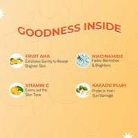 Moody Vitamin C Brightening Face Wash with Mandarin Orange | Gently Cleanses, Hydrates & Reduces Dark Spots | Face Cleanser For Normal, Oily & Combination Skin | Men & Women | 100 ML