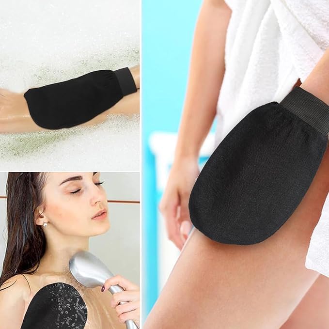 Sandalwood Saffron Magic Soaps 100Gm & Exfoliating Body Gloves Paraben Free | Chandan & Kesar Soap | Handmade Soaps For Men & Women | Glowing Natural Refreshing Skin | Tan Removal (Glove)