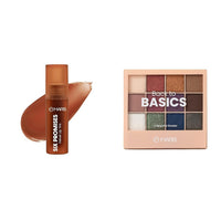 MARS Love Track Velvet Lip Tint (2.8ml) (SIX PROMISES) | Velvet Matte Finish 12 Shades Back to Basics Eyeshadow Palette with Free Applicator (14.4 gm) (Shade-01)