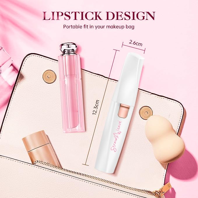 Facial Hair Removal Machine | Eyebrow Trimmer & Epilator | Trimmer For Women Private Part | 2 In 1 Trimmer 400 mAh Battery 1 Year Warranty | Painless Hair Removal Machine | Nose Hairs Remover