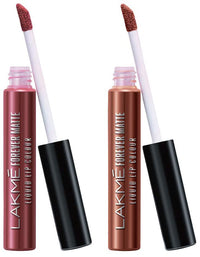 Lakmé Forever Matte Liquid Lip Colour, Nude Twist, 5.6 ml & Lakmé Forever Matte Liquid Lip Colour, Nude Dream, 5.6 ml