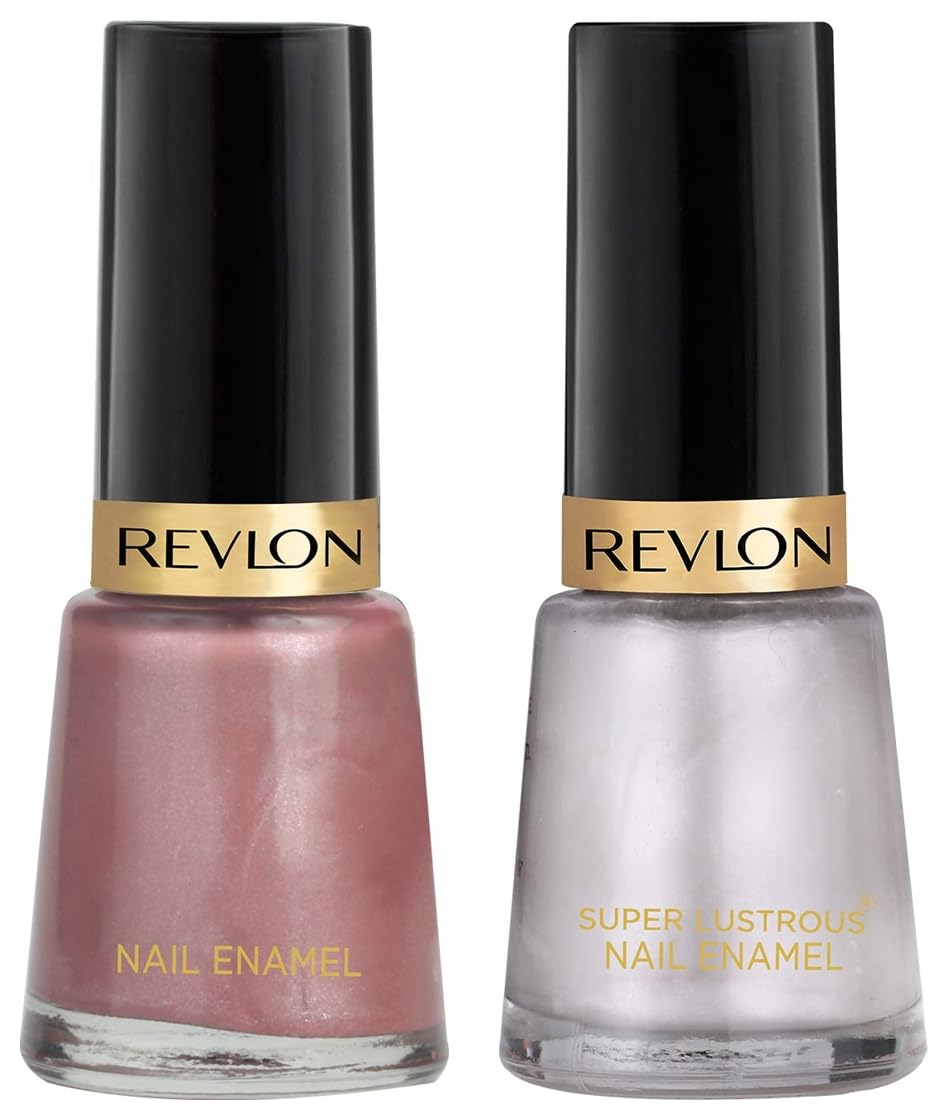 REVLON Glossy Finish Nail Enamel, Iced Mauve, Pure Pearl, 8Ml