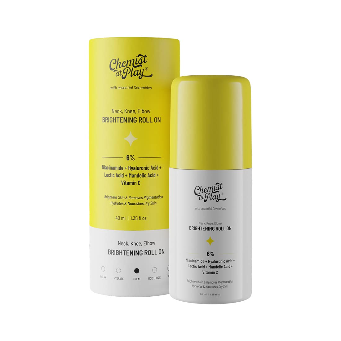 Bare Anatomy Anti Dandruff Shampoo AllHair types 250ml and Chemist at Play Brightening Roll On 40ml