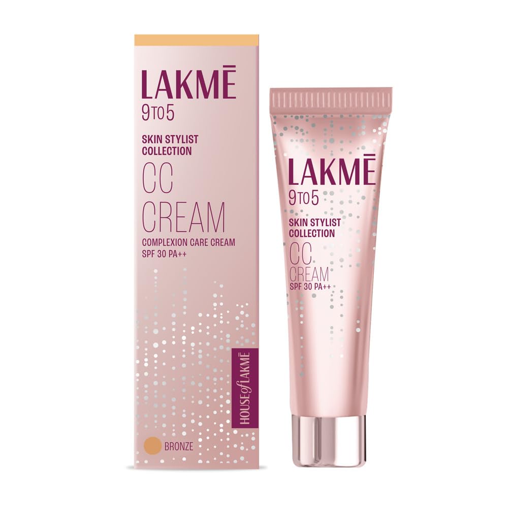 Lakmé Micellar Pure Facewash For Deep Pore Cleanse 100G & Lakmé 9To5 Cc Cream With Spf30 Pa++ - Bronze Combo