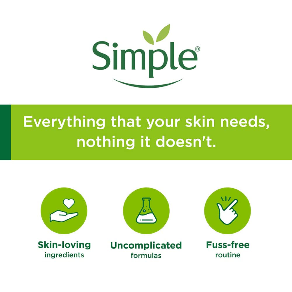 Simple Kind To Skin Moisturising Facial Wash 150 ml for normal to dry skin | 100% soap-free gentle cleanser for women & men