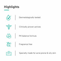 DERMATOUCH Salicylic Acid 2% Face Wash | For Acne & Oil Control | Suitable to All Skin Types | For both Men & Women | 100ML(Pack of 3)