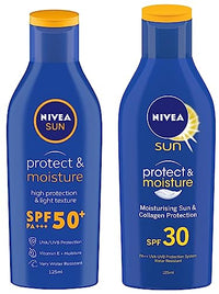 Nivea Sun, Moisturising Lotion For Oily Skin, Spf 50, 125Ml & Sun, Moisturising Lotion For Oily Skin, Spf 30, 125Ml, Pack Of 1