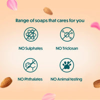 Himalaya Almond and Rose Soap, 125 g (Pack of 8)