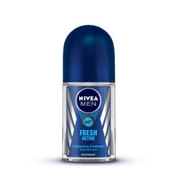 NIVEA MEN Shaving, Sensitive Shaving Foam, 250ml & NIVEA Deo Fresh Active Roll On, 50ml