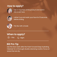 BiE Vin Rouge Renewing Face Wash with Non Alcoholic Red Wine, Resveratrol, Vitamin E & Wild Cherry Bark | Cleanser For Hydration, Glow & Anti-Aging | Mild & Foaming Face Wash | All Skin Types | 100ml