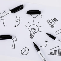 Basics Fine Point Tip Permanent Markers, Black, 24-Pack 1 Count (Pack of 24)