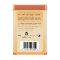 1868 by TATA Tea Kolkata Street Chai, Blend of Assam Black Tea, Ginger, Cardamom, Nutmeg, Spicy, Strong, Sweet, Whole Loose Leaf, From House of TATA (30 Cups/100g)