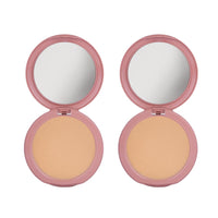Dazller Classique Compact Powder, 9g - (Pack of 2), 8003 Soft Caramel, Velvety Natural Finish, Oil-Control, Sebum Absorption Formula, No-makeup look, Emollient-rich