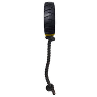 Tonka Mega Tread Rope Tug Dog Toy, Lightweight, Durable and Water Resistant, 15 Inches, for Medium/Large Breeds, Single Unit, Yellow/Black 15 in Mega Tread