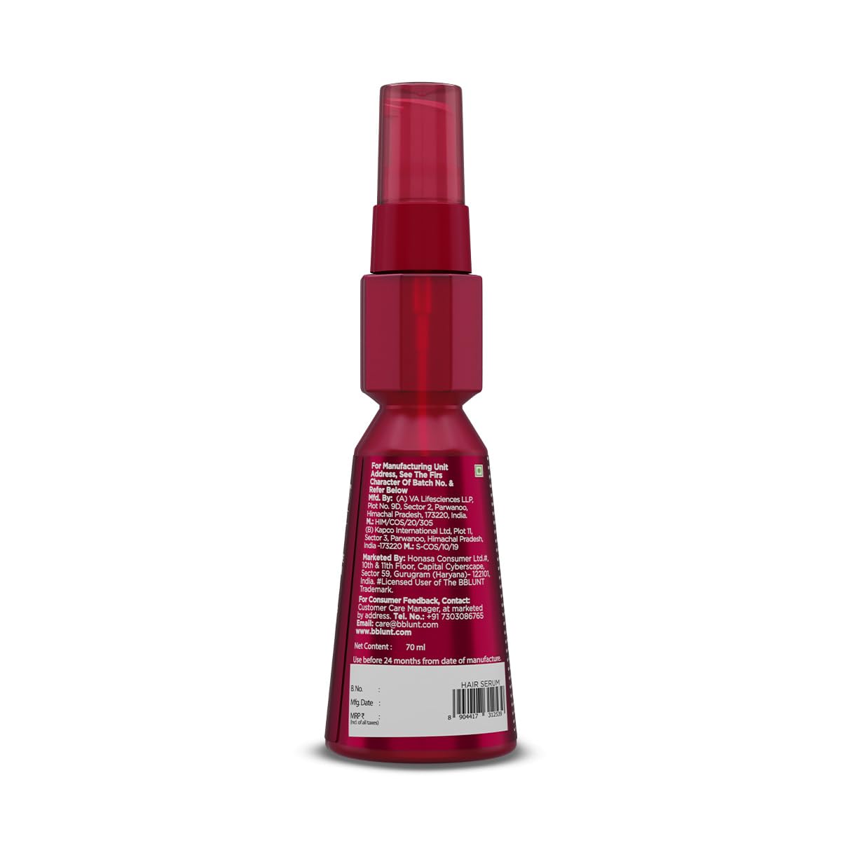 BBLUNT 7 in 1 Repair & Revive Oil Hair Serum for Upto 100% Damage Repair - 70ml | Addresses 7 Signs of Hair Damage | Enriched with Ceramides & Argan Oil