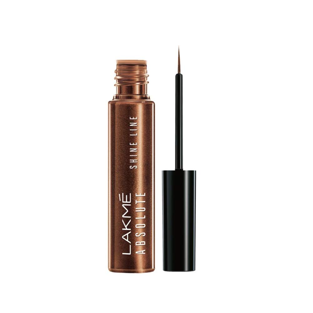 Lakmé Absolute Shine Liquid Shimmery Eye Liner - Black, 4.5Ml And Shimmer Bronze, 4.5Ml