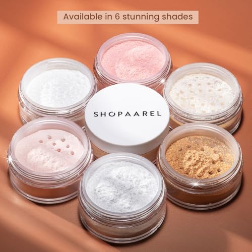 SHOPAAREL Body Glitter Powder, Luminous Finish, Silky Shimmer, Radiant Control, Insanely Pigmented, Smudge Resistant, Crystal Glow-7 Gm (SH02)